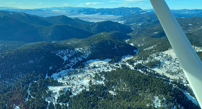 Winter Snow On Mountains